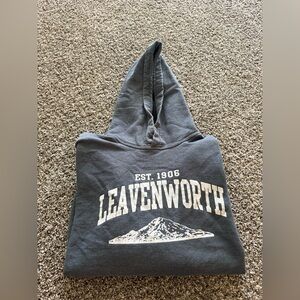 Blue Leavenworth Washington Pullover Hoodie Size L